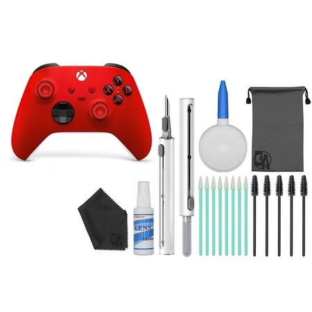 Restored Microsoft QAU-00001 Controller for Xbox Series X, Xbox Series S, and Xbox One, Pulse Red (Refurbished)