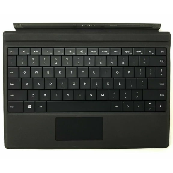 Pre-Owned Microsoft Surface Pro 4 5 6 Type Cover Keyboard with Fingerprint Reader, Black