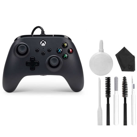 Restored Microsoft Wired Controller for Xbox Series X S - Black, gamepad, video game controller, gaming controller Black (Refurbished)