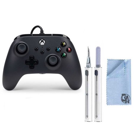 Restored Microsoft Wired Controller for Xbox Series XS - Black, gamepad, video game controller, gaming controller Black (Refurbished)