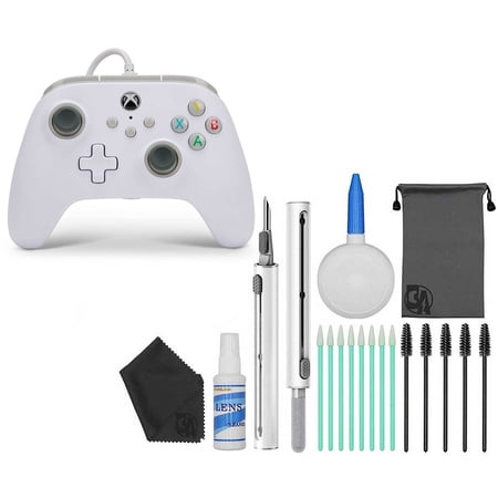 Restored Microsoft Wired Controller for Xbox Series X/S - Black, gamepad, video game controller, gaming controller White (Refurbished)