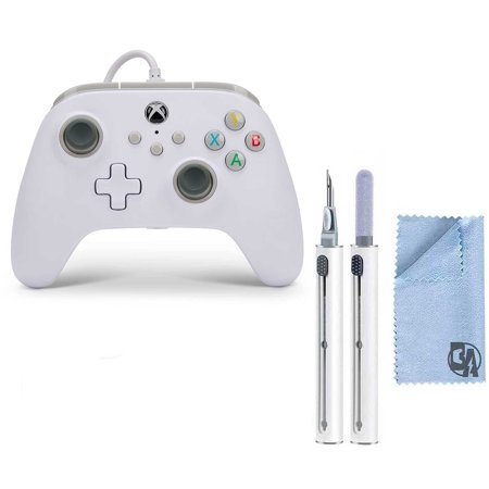Restored Microsoft Wired Controller for Xbox Series X S - Black, gamepad, video game controller, gaming controller White (Refurbished)