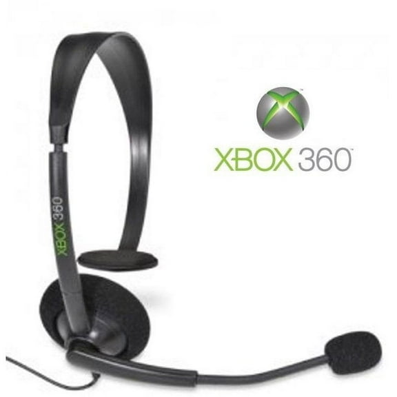 Pre-Owned Microsoft Wired Headset With Boom Mic For Xbox 360, Black