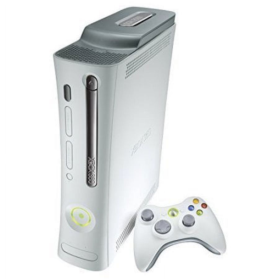 Restored Microsoft Xbox 360 20gb Pro Console System White 