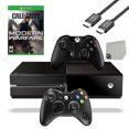 thumbnail image 1 of Pre-Owned Microsoft Xbox One Original 500GB Gaming Console Black HDMI Cable 2 Controller Included With Call Of Duty-Modern WarfareGame BOLT AXTION Bundle, 1 of 1