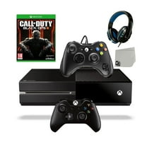Pre-Owned Microsoft Xbox One Original 500GB Gaming Console Black Headset 2 Controller Included With Call Of Duty Black Ops 3 Game BOLT AXTION Bundle ( )