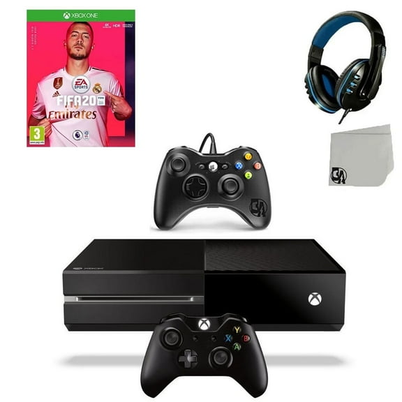 Pre-Owned Xbox, Microsoft One Original 500GB, Gaming Console, FIFA-20 Game, Black, 1, 1, 1