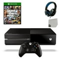 thumbnail image 1 of Pre-Owned Microsoft Xbox One Original 500GB Gaming Console Black Headset With GTA V Game BOLT AXTION Bundle, 1 of 1