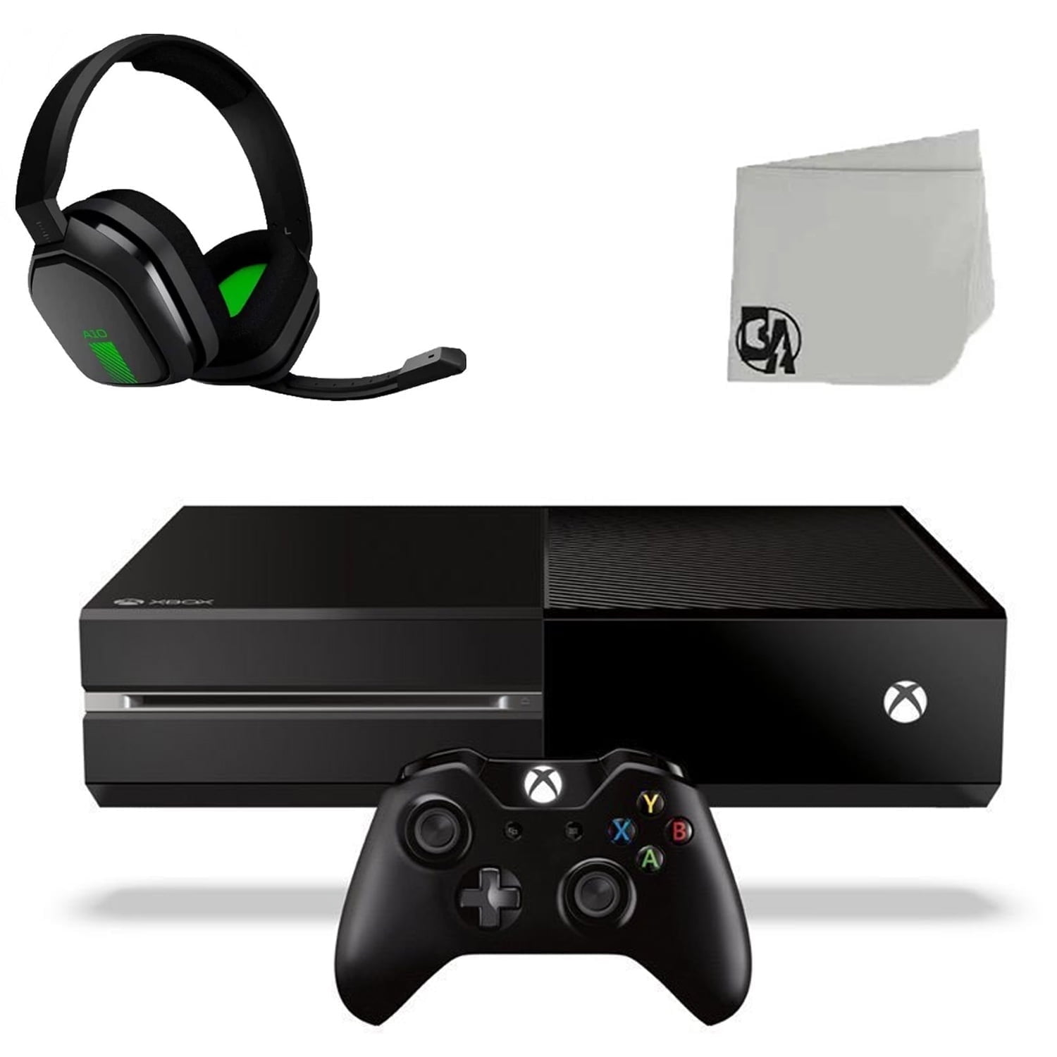 Pre-Owned Microsoft Xbox One Original 500GB Gaming Console Black With Astro A10 Gaming Headset BOLT AXTION Bundle Black Green