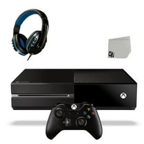 Pre-Owned Microsoft Xbox One Original 500GB Gaming Console Black With Headset BOLT AXTION Bundle