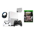 thumbnail image 1 of Pre-Owned Microsoft Xbox One S 500GB Gaming Console White 2 Controller Included with Call of Duty- WW2 BOLT AXTION (Refurbished: Like New), 1 of 7
