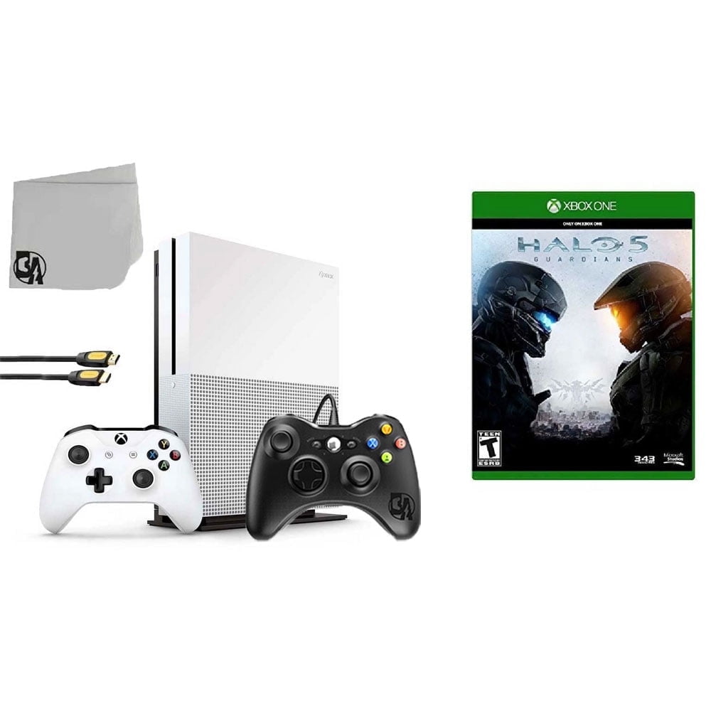 PreOwned Microsoft Xbox One S 500GB Gaming Console White 2 Controller