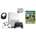 thumbnail image 1 of Pre-Owned Microsoft Xbox One S 500GB Gaming Console White 2 Controller Included with Minecraft BOLT AXTION Bundle ( ), 1 of 7