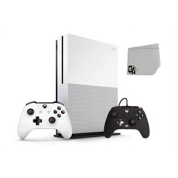 Pre-Owned Microsoft Xbox One S 500GB Gaming Console White with Black Controller Included BOLT AXTION ( )