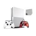 thumbnail image 1 of Pre-Owned Microsoft Xbox One S 500GB Gaming Console White with Metallic Red Camo Controller Included BOLT AXTION Bundle, 1 of 5