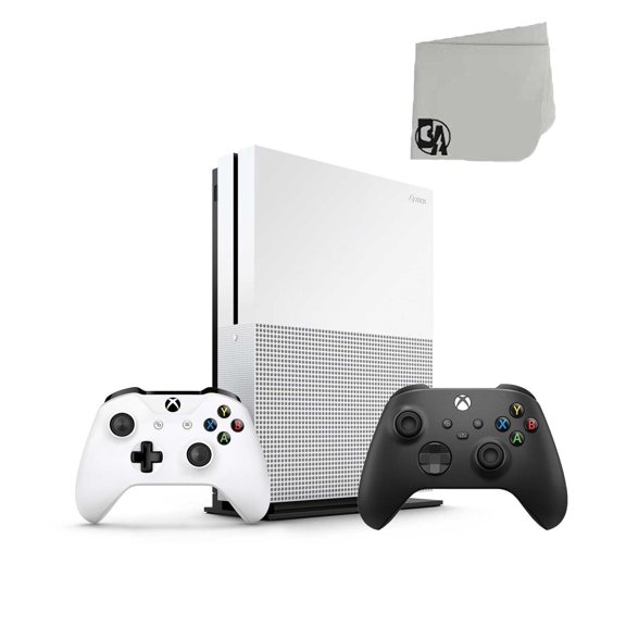 Pre-Owned Microsoft Xbox One S 500GB Gaming Console with Carbon Black Controller Included BOLT AXTION Bundle ( )