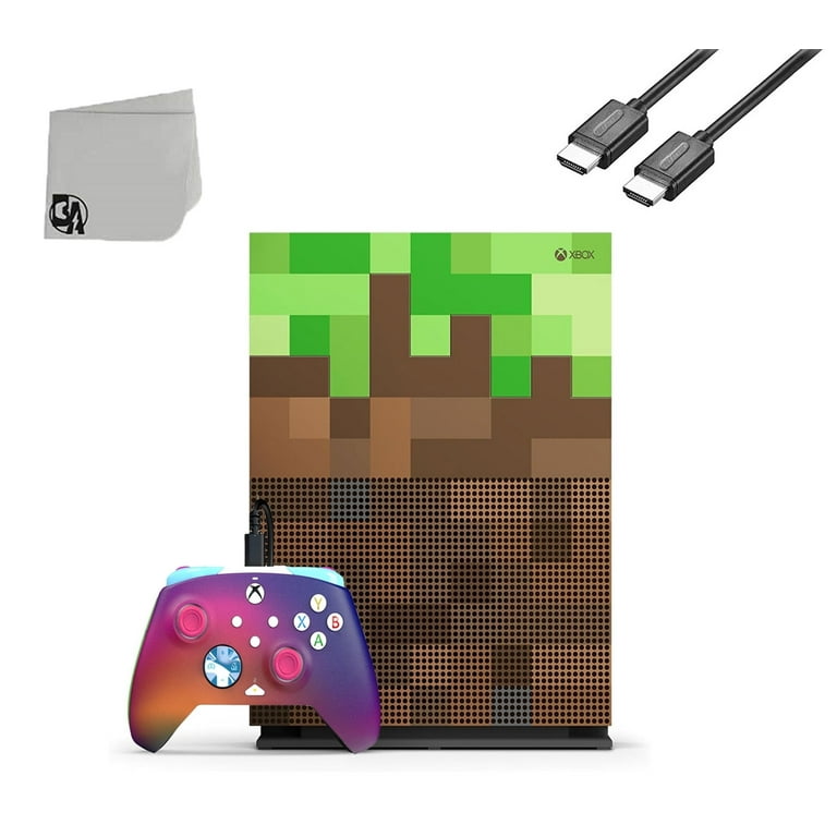 Restored Microsoft Xbox One S Minecraft Limited Edition 1TB