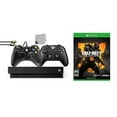 thumbnail image 1 of Pre-Owned Restored Microsoft Xbox One X 1TB Gaming Console Black with 2 Controller Included with Call of Duty- Black Ops 4 BOLT AXTION Bundle, 1 of 7