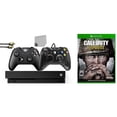thumbnail image 1 of Microsoft Xbox One X 1TB Gaming Console Black with 2 Controller Included with Call of Duty- WW2 BOLT AXTION Bundle, 1 of 7