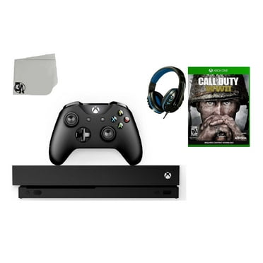 Pre-Owned Microsoft Xbox One X 1TB Gaming Console Black with Call of Duty- WW2 BOLT AXTION ( )