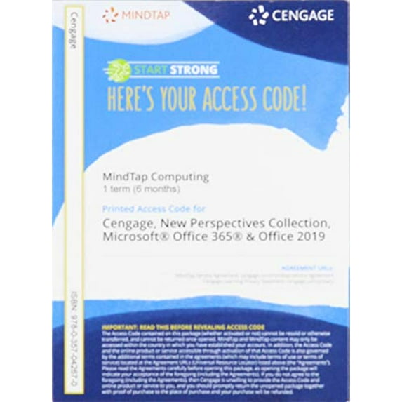 Pre-Owned MindTap for Carey/Pinard/Shaffer/Shellman/Vodnik's The New Perspectives Collection, Microsoft Office 365 & Office 2019, 1 term Printed Access Card (MindTap Paperback