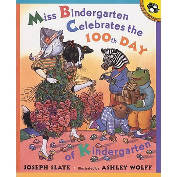 Pre-Owned Miss Bindergarten Celebrates the 100th Day of Kindergarten (Paperback) 9780142500057