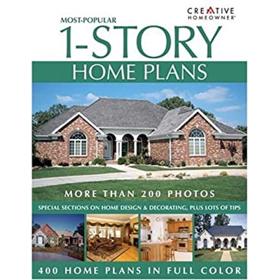 Pre-Owned Most-Popular 1-Story Home Plans (Paperback) 9781580111843