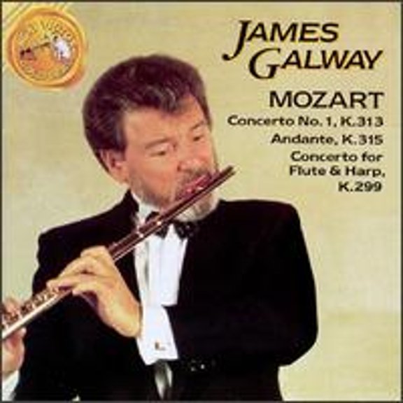 Pre-Owned Mozart: Concerto No. 1, K.313; Andante, K.315; Concerto fo Flute & Harp, K.299 (CD 0078635672329) by James Galway (flute), Lucerne Festival Strings, Marisa Robles (harp), London Symphony Orc