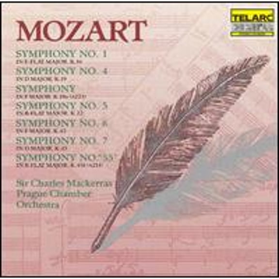 Pre-Owned Mozart: Symphoies Nos. 1, 4, 5, 6, 7 & 55/Symphony In F (CD 0089408025624) by Prague Chamber Orchestra, Charles Mackerras (conductor)