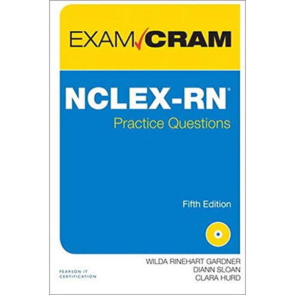 Pre-Owned Exam Cram (Pearson): Nclex-RN Practice Questions Exam Cram (Paperback)