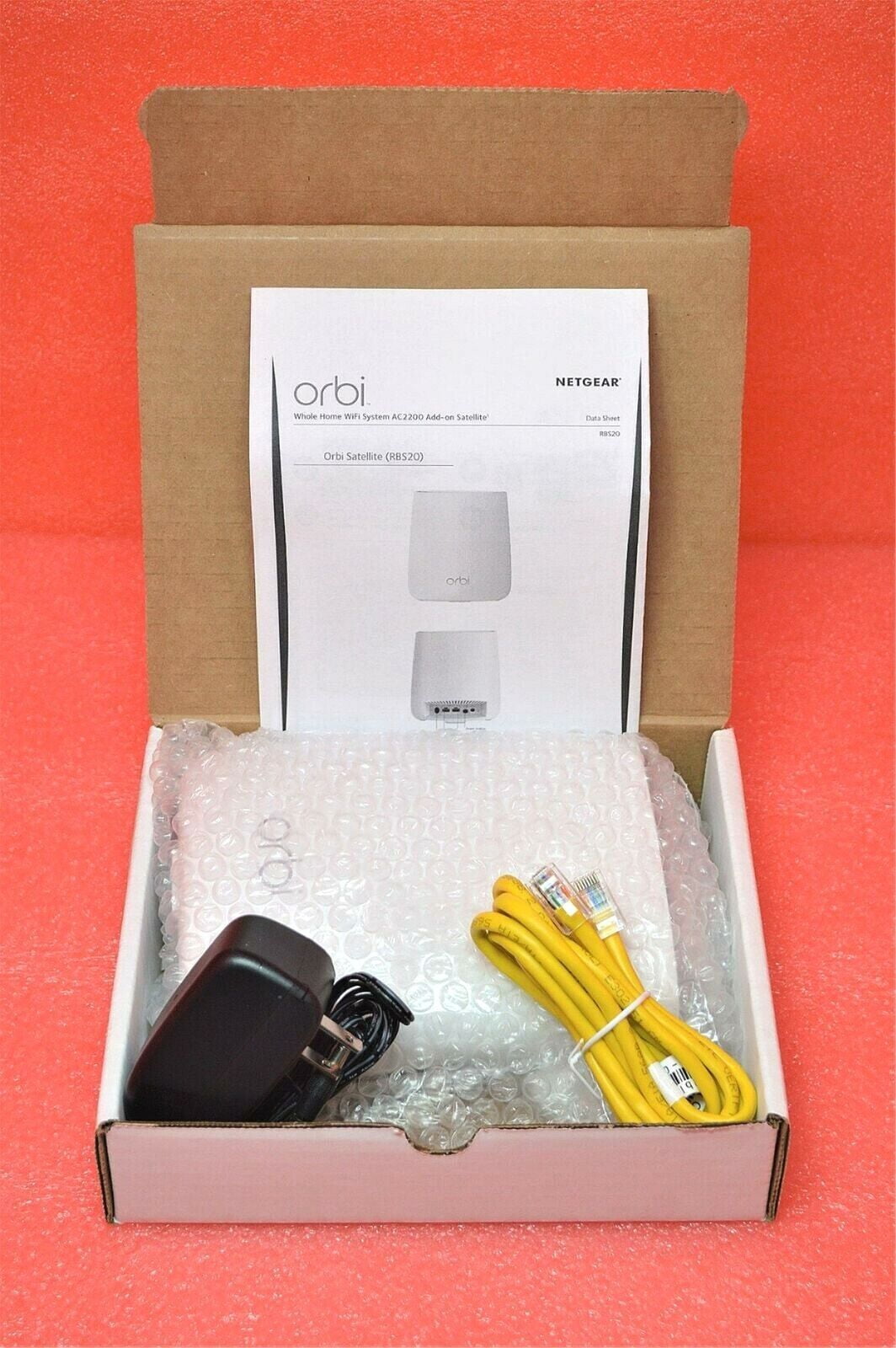 Pre-Owned Netgear Orbi Rbs20 Mesh Wifi Satellite Works With Rbr20 Mesh Router (Good)