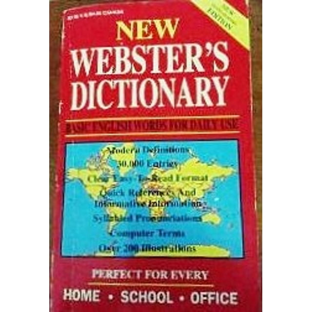 Pre-Owned New Webster's Dictionary - Basic English Words for Daily Use ...