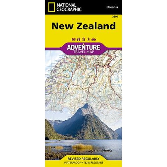 Pre-Owned New Zealand Map (National Geographic Adventure Map, 3500), 9781566955492, 1566955491, Paperback, 2022 edition