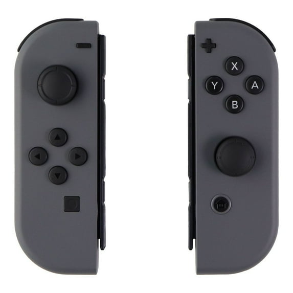Pre-Owned Nintendo Switch Left and Right OEM Joy-Con Controllers (L/R) with Strap, Gray