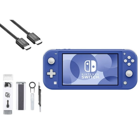 Pre-Owned Nintendo Switch Lite - Blue with BOLT AXTION Cleaning Kit + HDMI