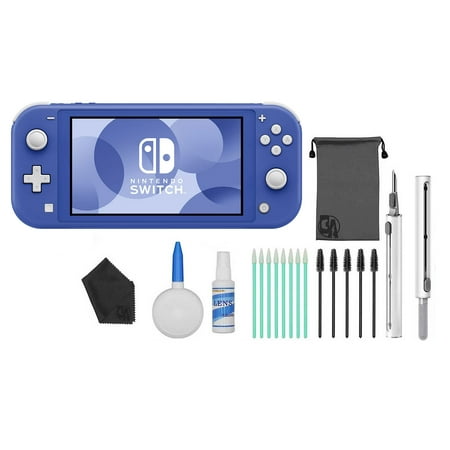 Pre-Owned Nintendo Switch Lite - Blue with BOLT AXTION Cleaning Kit Bundle