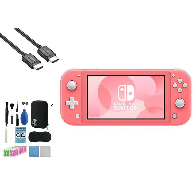 Pre-Owned Nintendo Switch Lite - Coral with BOLT AXTION Cleaning