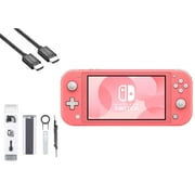 Pre-Owned Nintendo Switch Lite - Coral with BOLT AXTION Cleaning Kit + HDMI