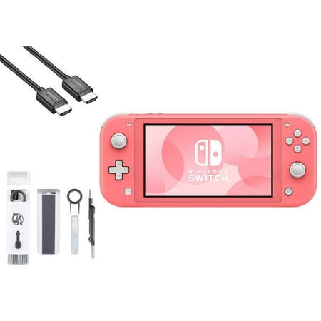 Pre-Owned Nintendo Switch Lite - Coral with BOLT AXTION Cleaning Kit + HDMI