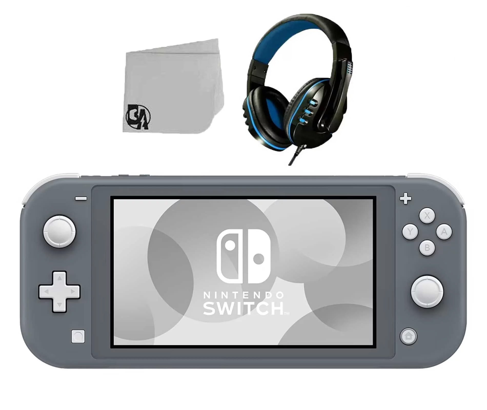 Pre-Owned Nintendo Switch Lite - Gray With Headset Bolt Axtion Bundle