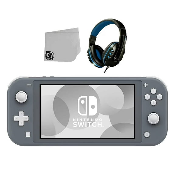 Pre-Owned Nintendo Switch Lite - Gray With Headset Bolt Axtion Bundle