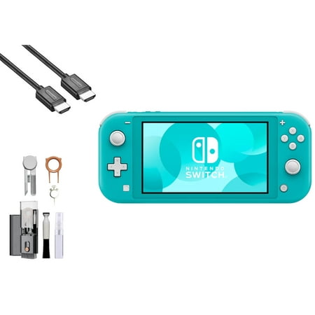 Pre-Owned Nintendo Switch Lite - Turquoise with BOLT AXTION Cleaning Kit + HDMI Bundle ( )