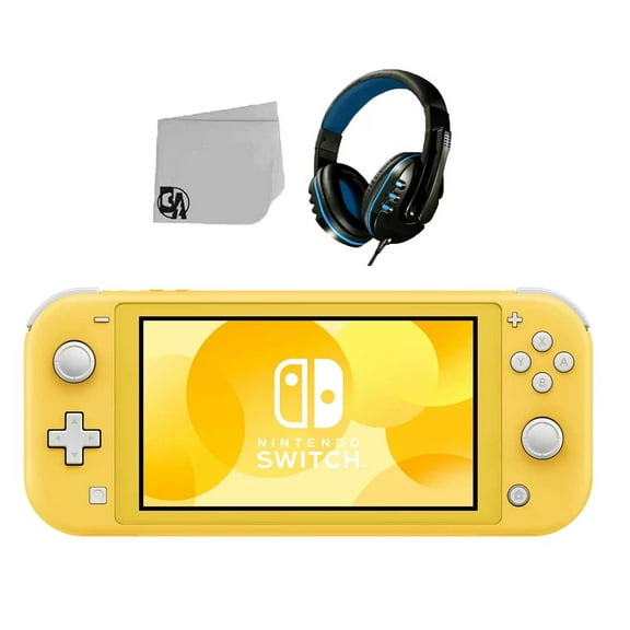Pre-Owned Nintendo Switch Lite - Yellow With Headset Bolt Axtion Bundle