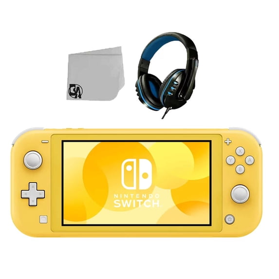 Pre-Owned Nintendo Switch Lite - Yellow With Headset Bolt Axtion
