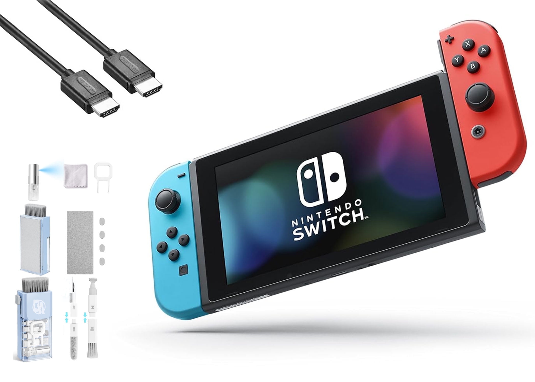 Restored Nintendo HEGSKABAA Switch - OLED Model with Neon