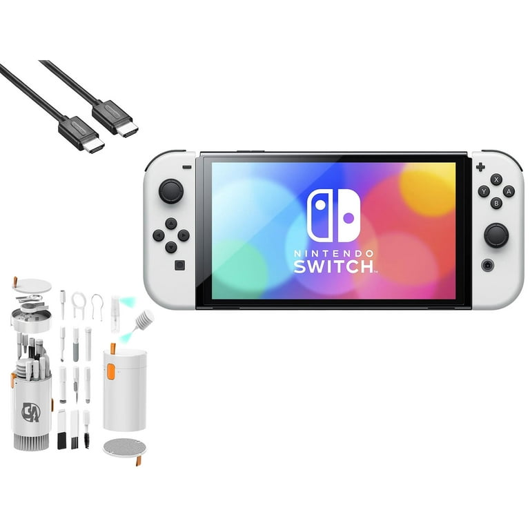 Pre-Owned Nintendo Switch OLED Model White Set with BOLT AXTION