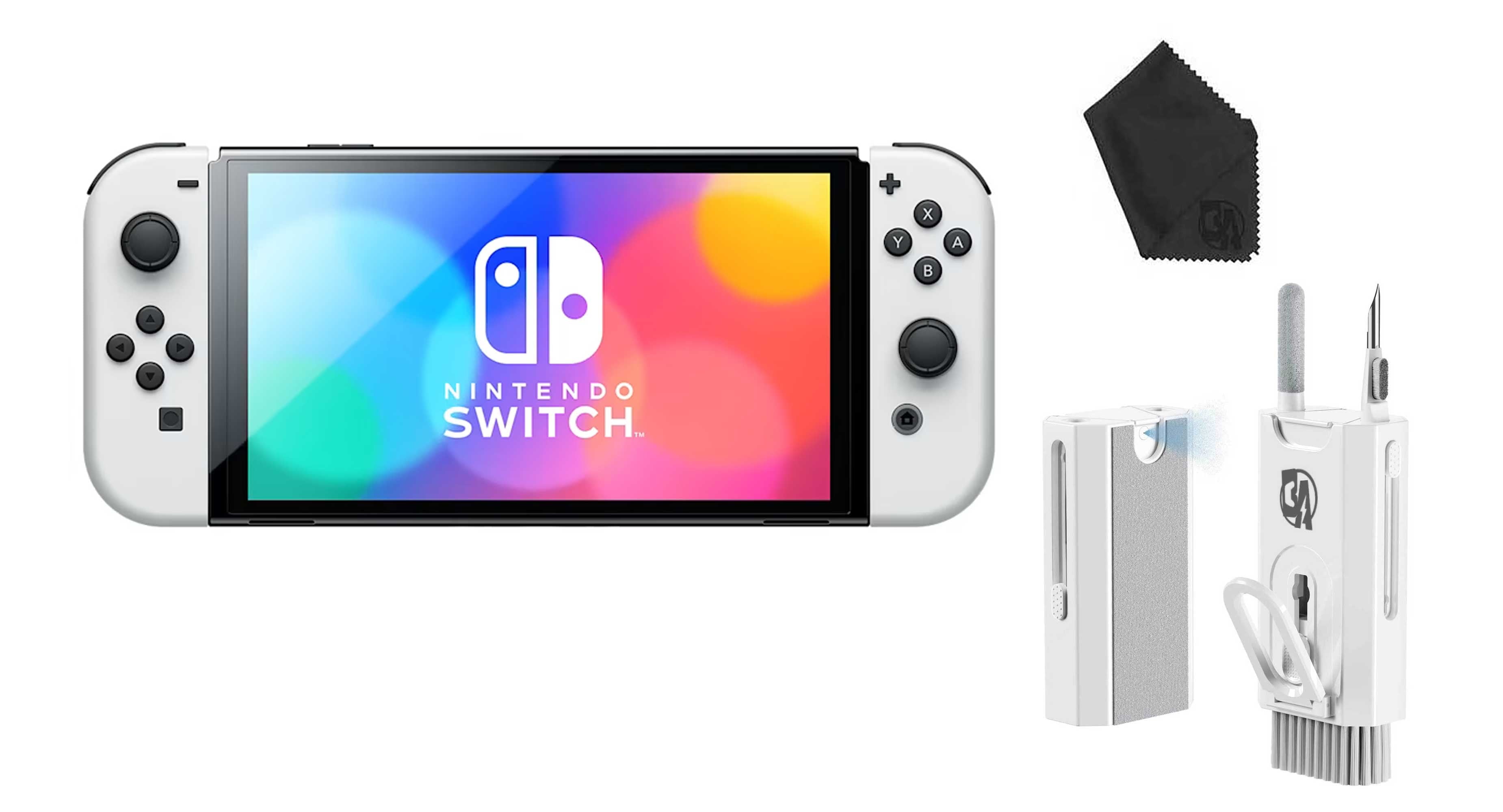 Pre-Owned Nintendo Switch OLED Model White Set with BOLT AXTION