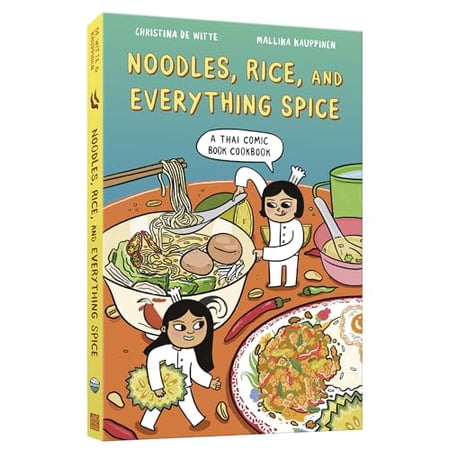Pre-Owned Noodles, Rice, and Everything Spice: A Thai Comic Book Cookbook (Paperback) by Christina de Witte, Mallika Kauppinen