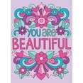 thumbnail image 1 of Pre-Owned Notebook Doodles Flowers Journal: Lined Journal (Quiet Fox Designs) You Are Beautiful! 128 Page Personal Diary for Tweens featuring the Fun, Bright Flower Art of Paperback, 1 of 1