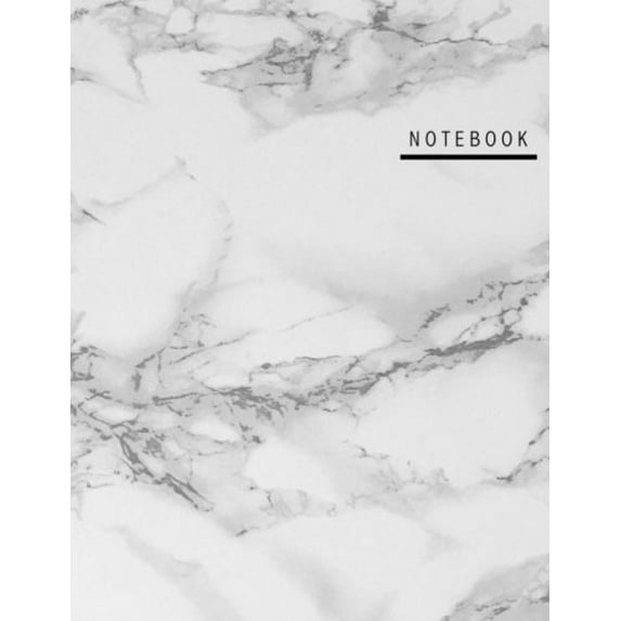 Pre-Owned Notebook: Lila Unruled (Blank) Notebook - 100 Pages - Large (8.5 x 11 inches) - Marble Paperback - USED